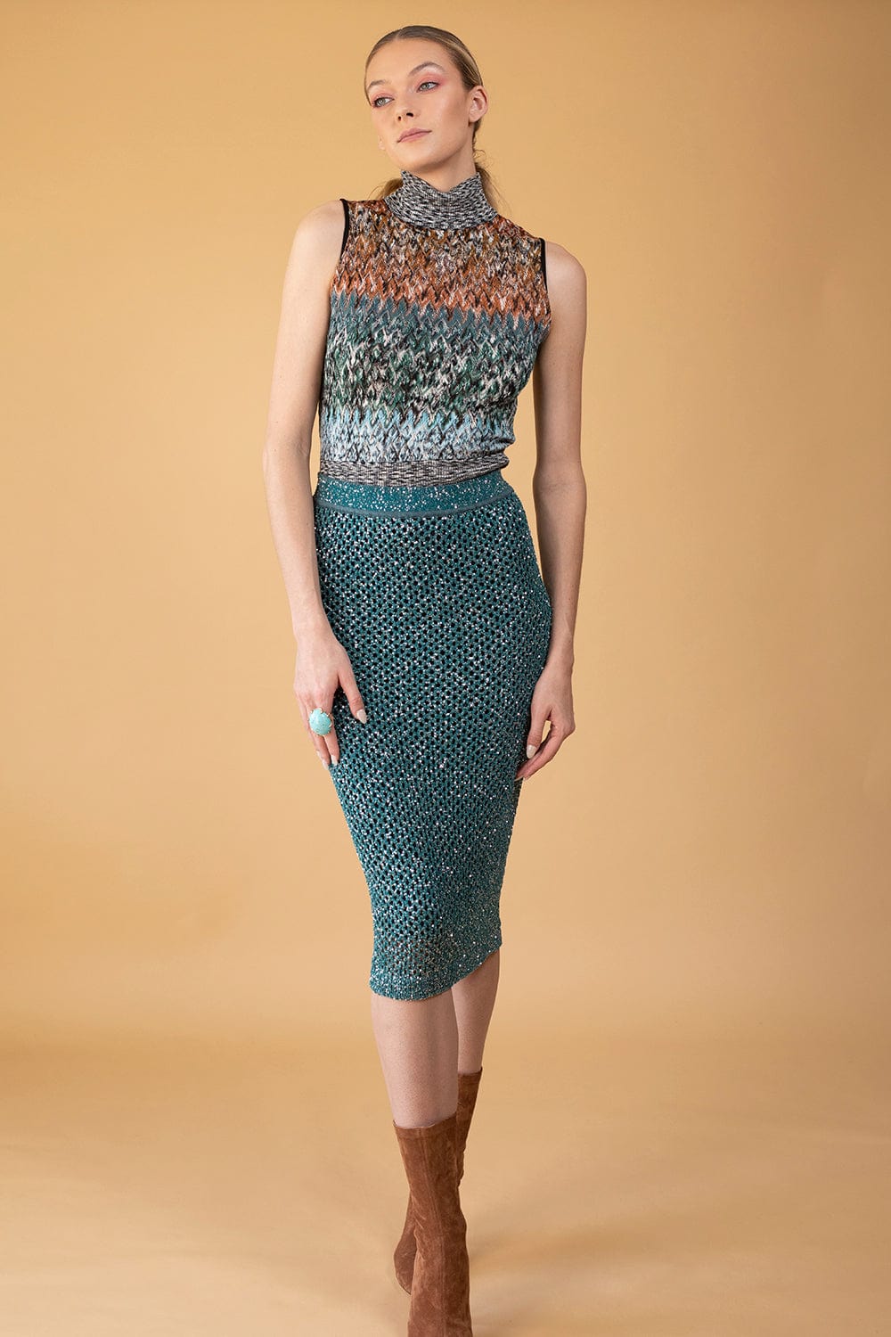 MISSONI-High Waisted Skirt-