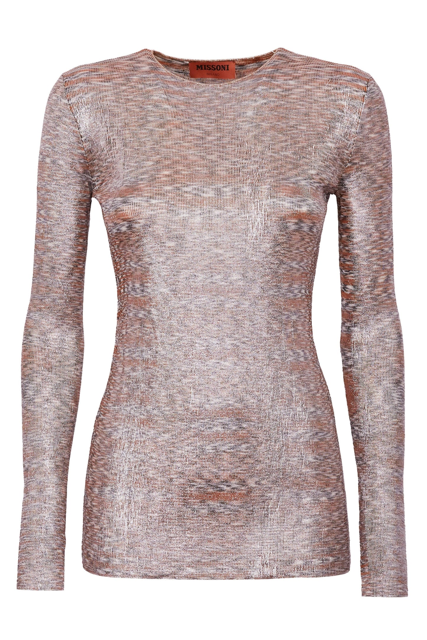 MISSONI-Long Sleeve Crew Neck Top-