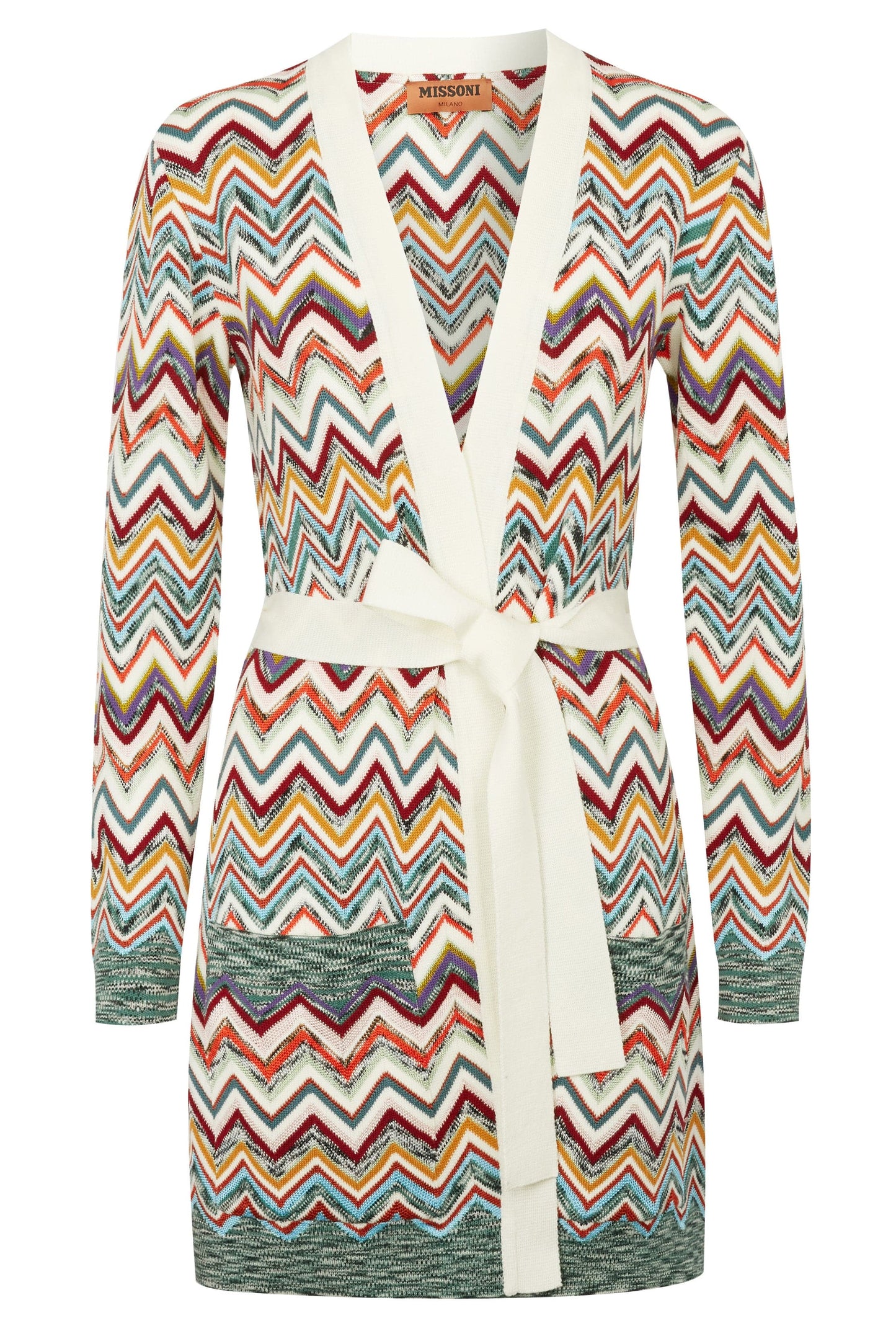 MISSONI-Belted Cardigan-