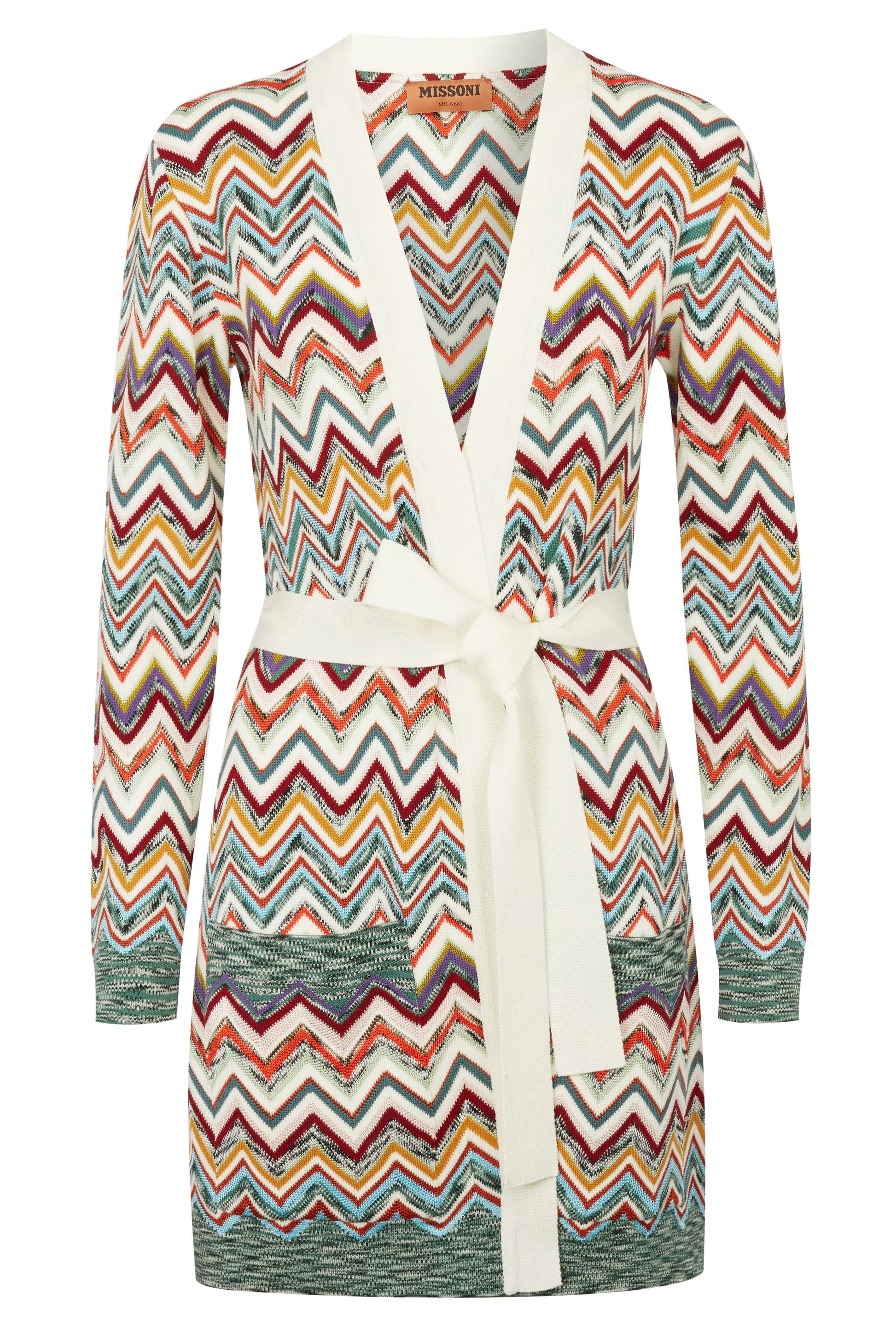 MISSONI-Belted Cardigan-