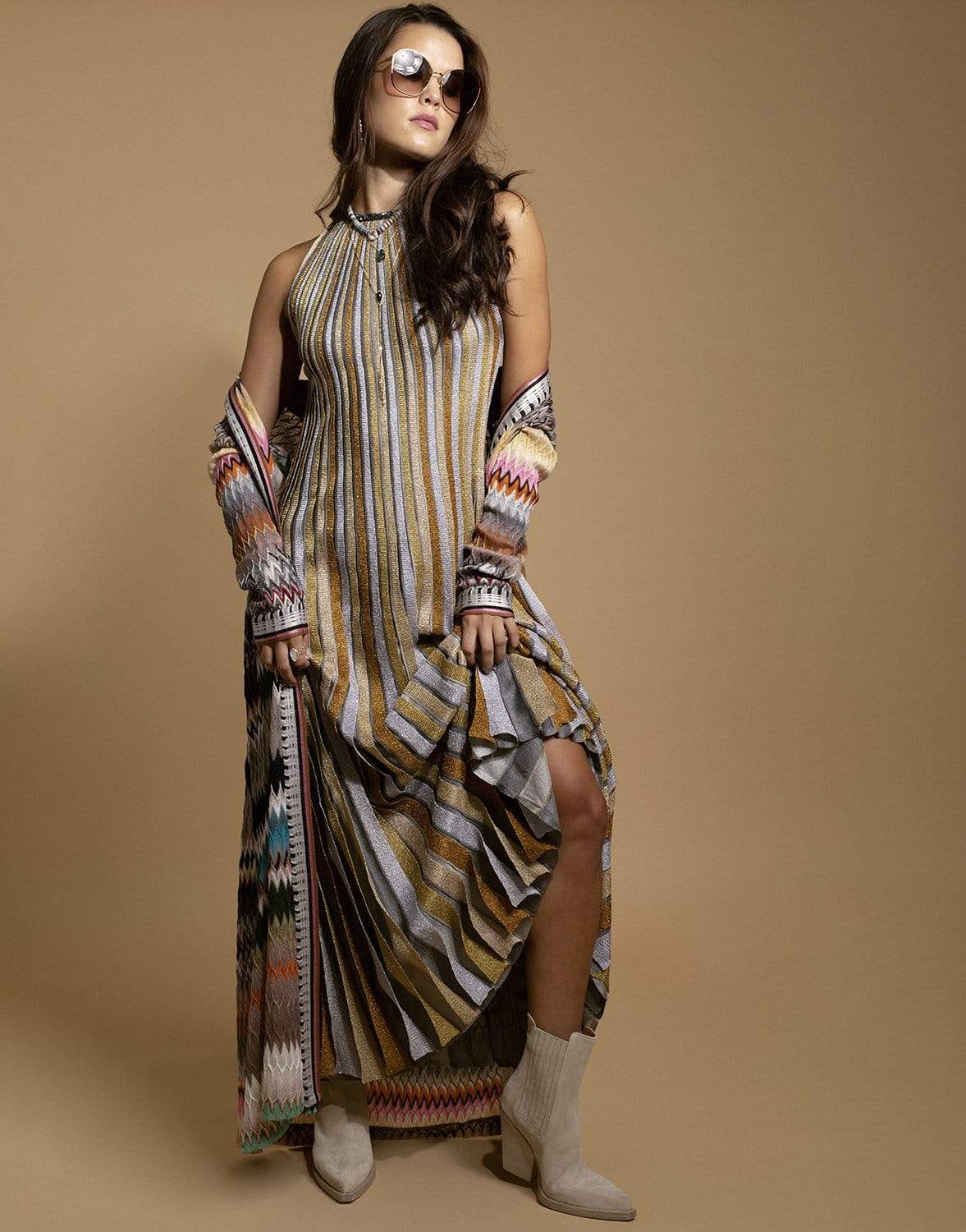 MISSONI-Long Knit Cardigan-