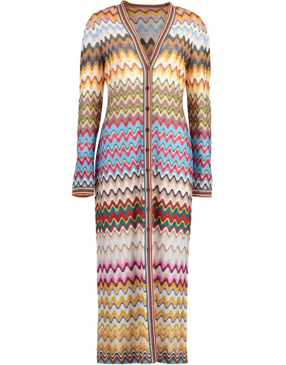 MISSONI-Striped Duster Cardigan-