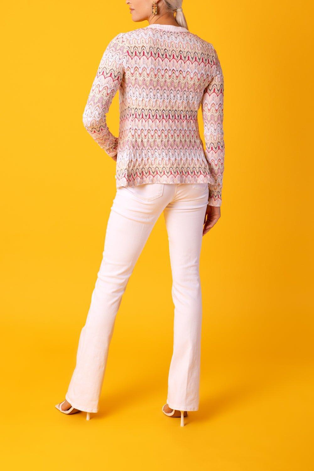 MISSONI-Crew Neck Buttoned Cardigan-