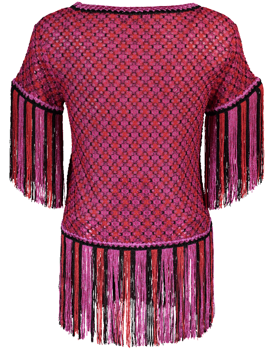 MISSONI-Fringe Trim Top-