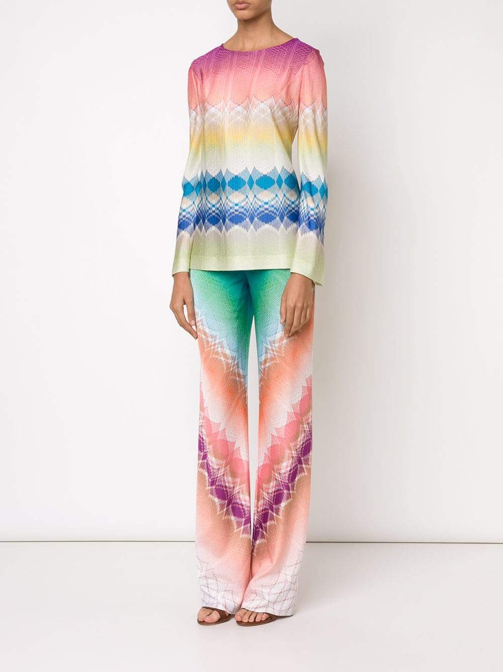 MISSONI-Abstract Long Sleeve Shirt-
