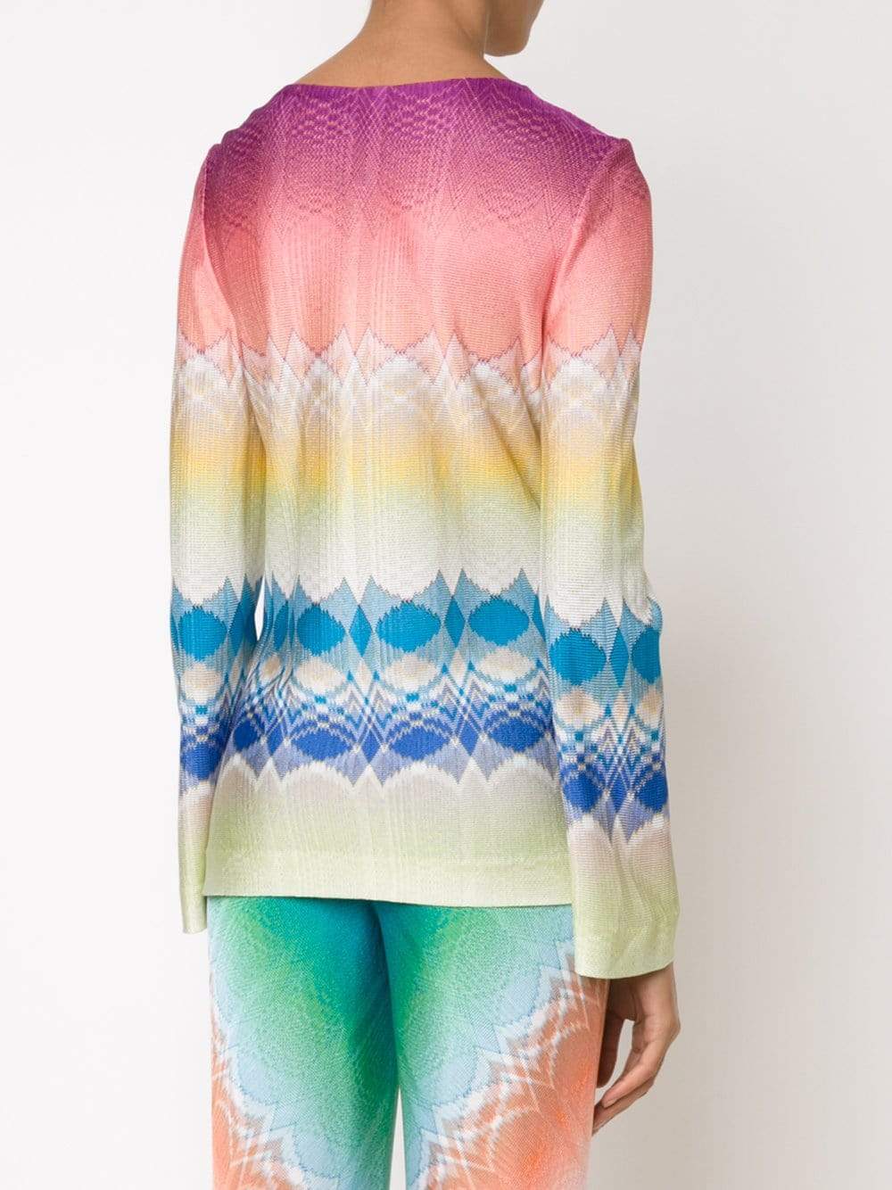 MISSONI-Abstract Long Sleeve Shirt-