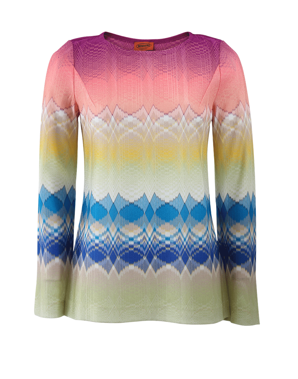 MISSONI-Abstract Long Sleeve Shirt-
