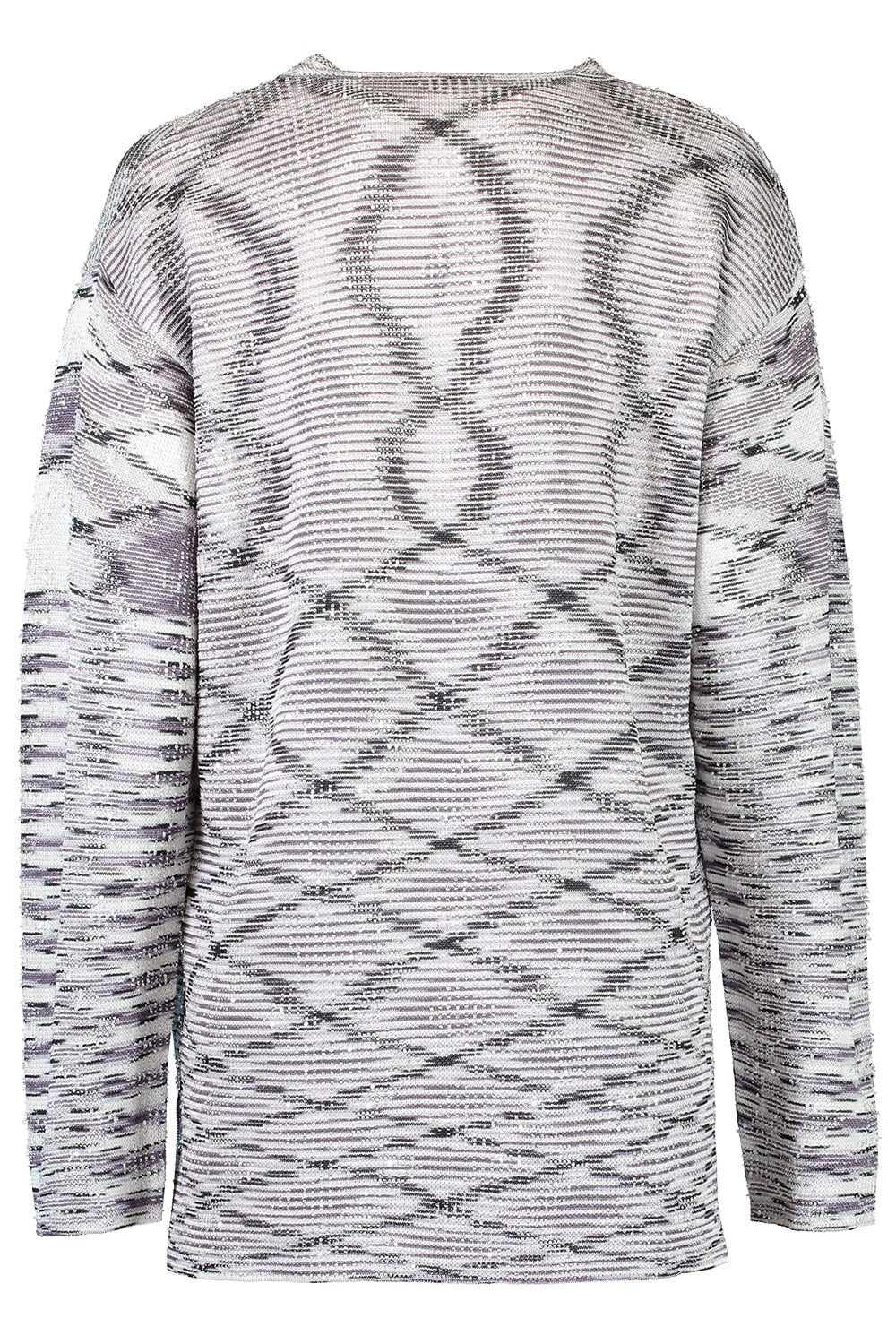 MISSONI-Long Sleeve Paillette Sequin Sweater-