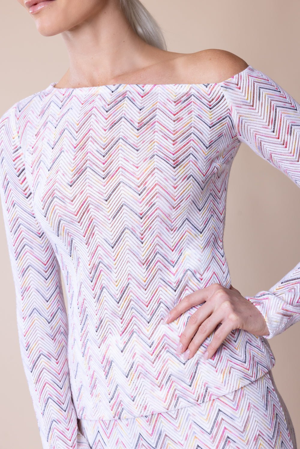 MISSONI-Off The Shoulder Sweater-