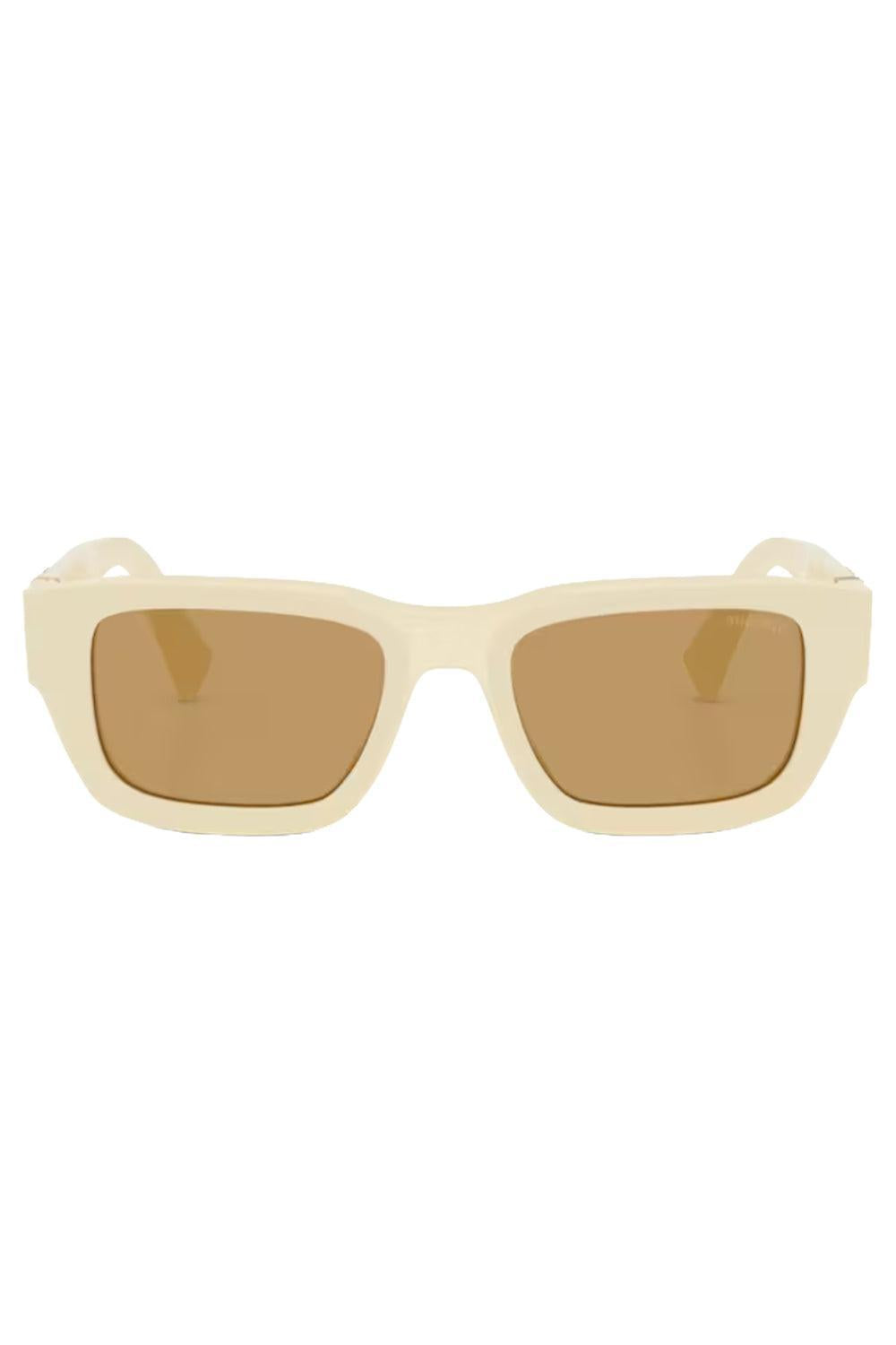  Oversized Rectangular Sunglasses-CREAM-ACCESSORIESUNGLASSES-MIU MIU 