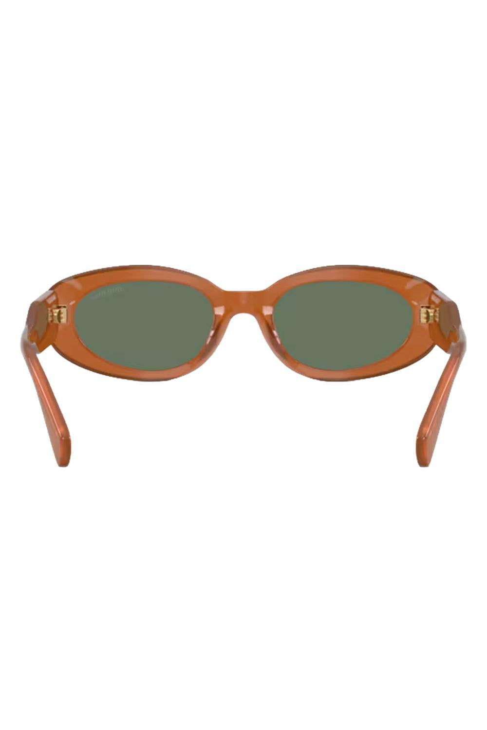  Retro Oval Frame Sunglasses-ORANGE-ACCESSORIESUNGLASSES-MIU MIU 