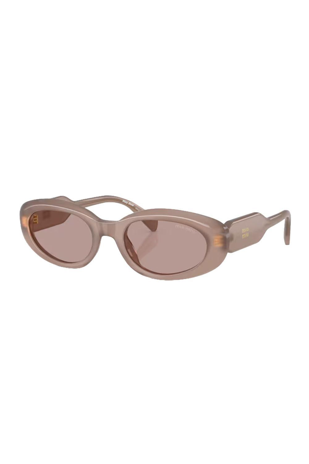 Sculpted Oval Sunglasses-PINK-ACCESSORIESUNGLASSES-MIU MIU