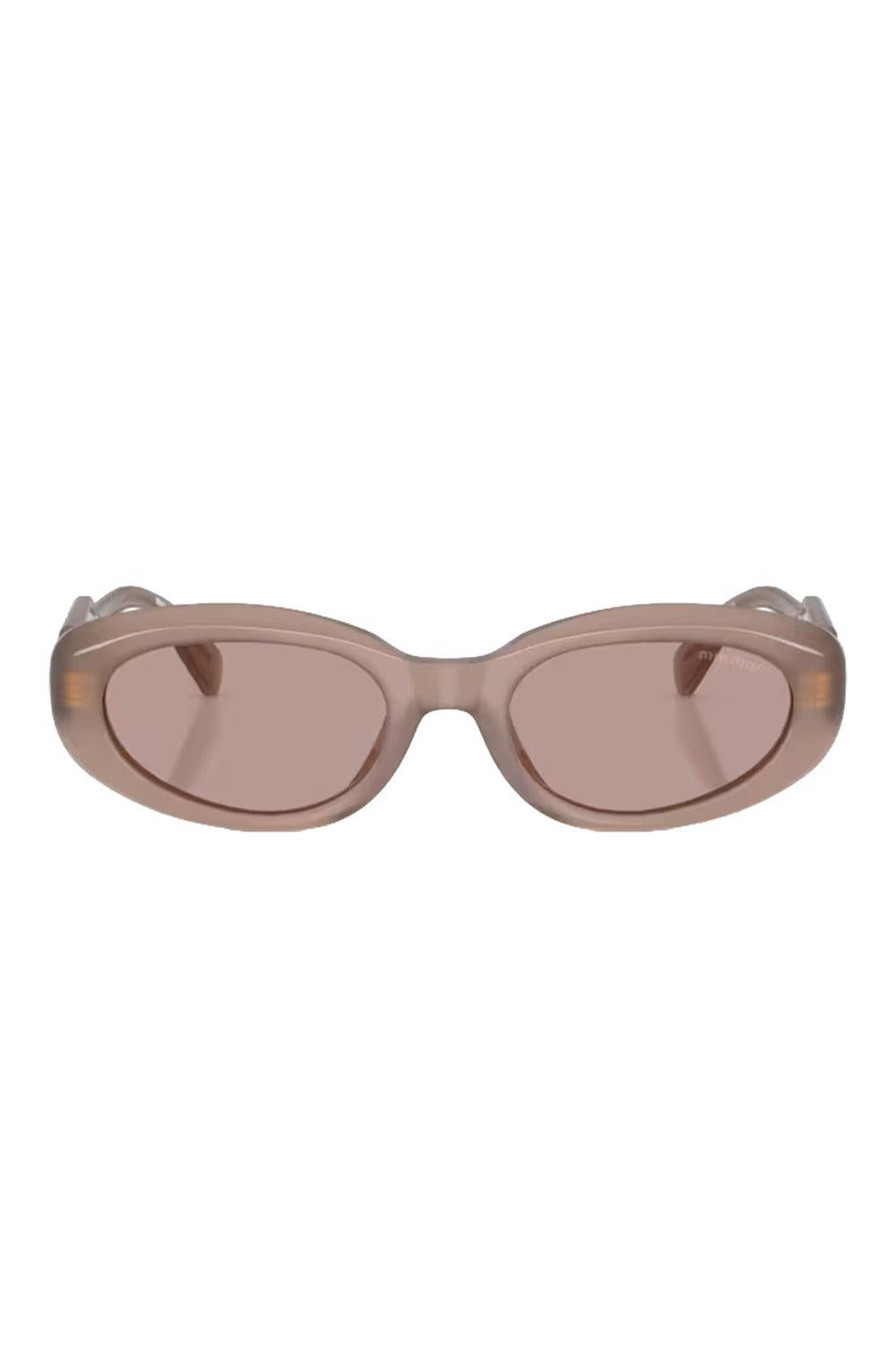 Sculpted Oval Sunglasses-PINK-ACCESSORIESUNGLASSES-MIU MIU