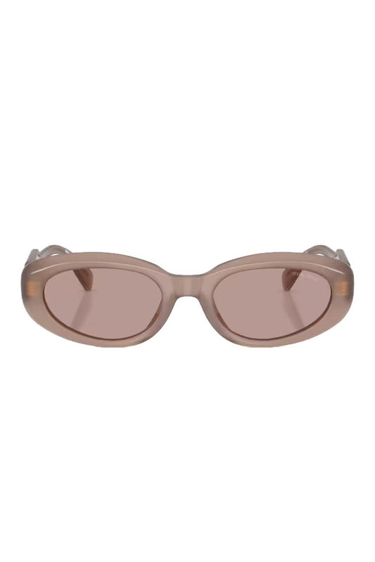 Sculpted Oval Sunglasses-PINK-ACCESSORIESUNGLASSES-MIU MIU