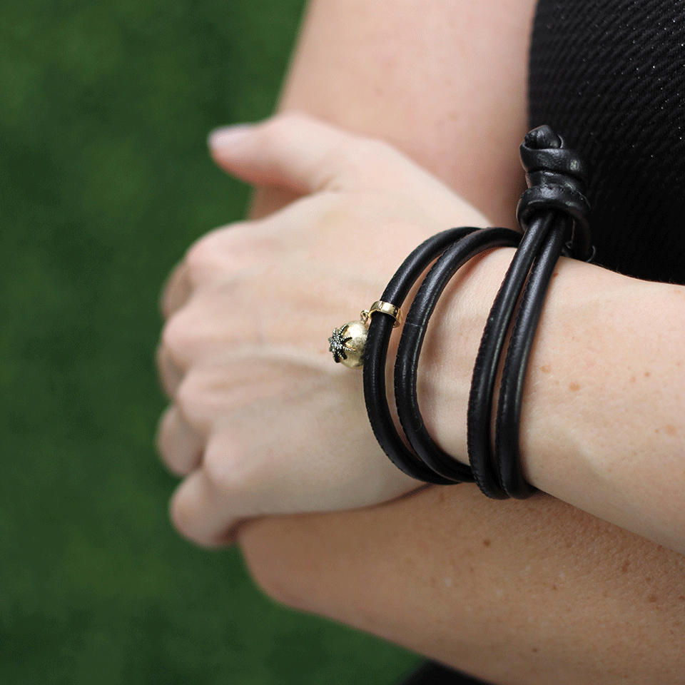 MIZUKI-Diamond Star Wrap Bracelet-YELLOW GOLD