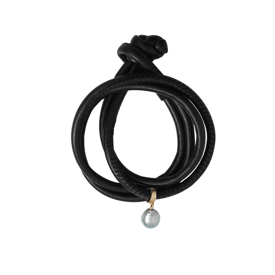 MIZUKI-Tahitian Pearl Wrap Bracelet-YELLOW GOLD