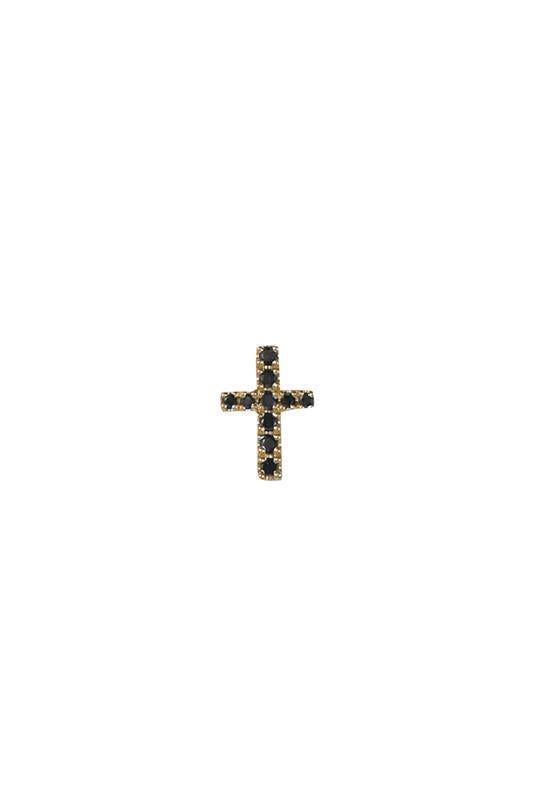 Black Diamond Roma End-YELLOW GOLD-JEWELRYFINE JEWELPIERCING-MODERN MOOD
