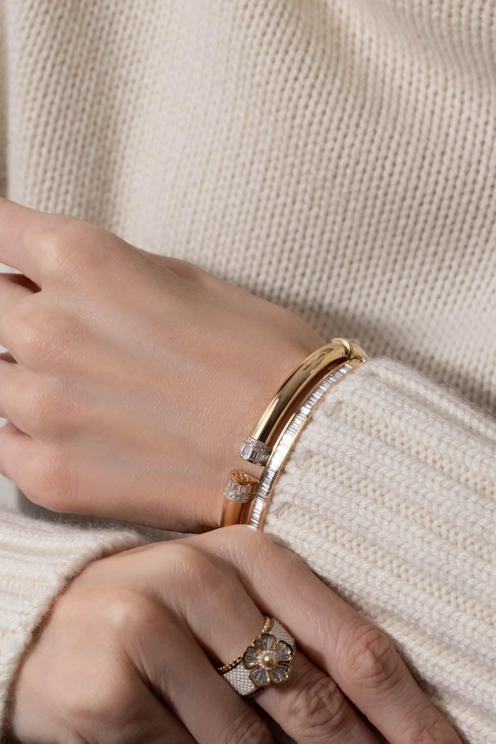 MOKSH-Diamond Paro Bracelet-YELLOW GOLD