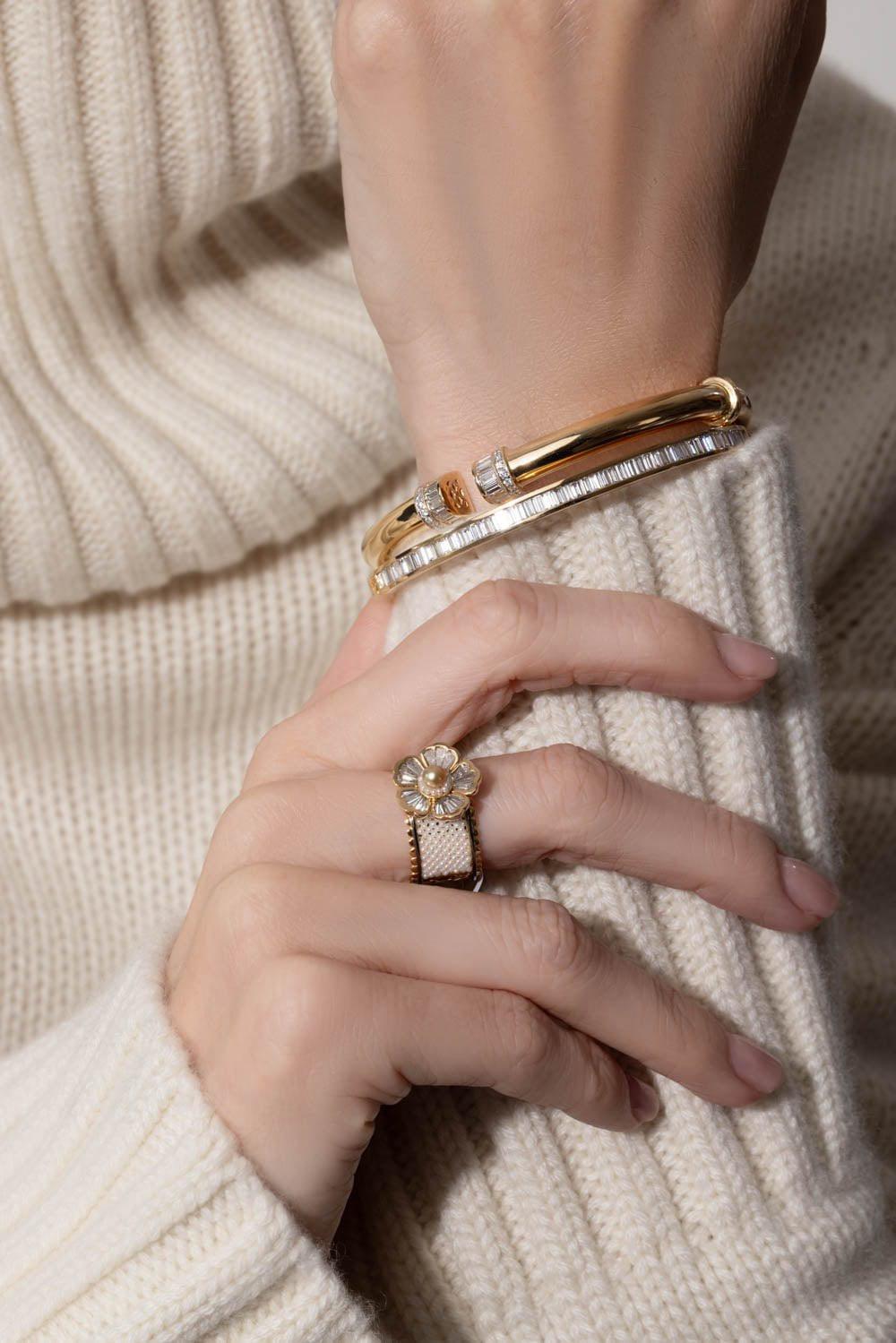 MOKSH-Diamond Paro Bracelet-YELLOW GOLD