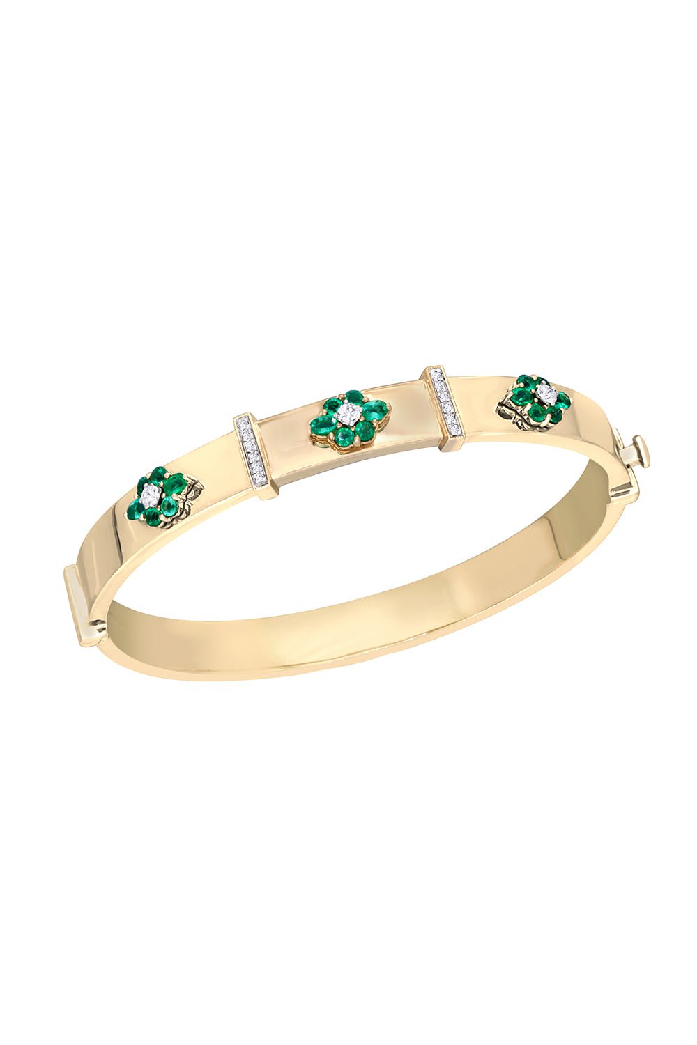 MOKSH-Emerald Kyoto Bracelet-YELLOW GOLD