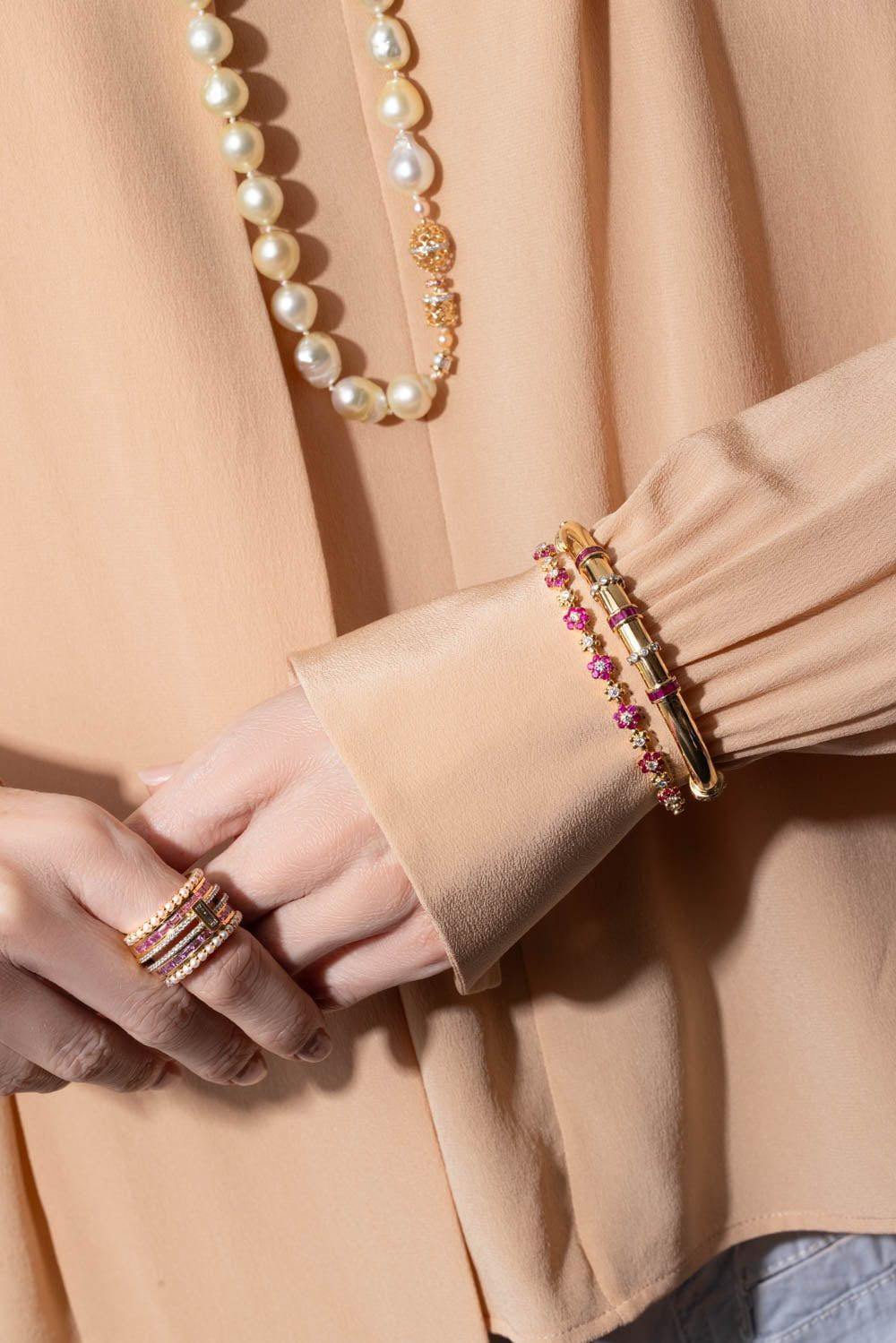 MOKSH-Ruby Kyoto Bracelet-YELLOW GOLD