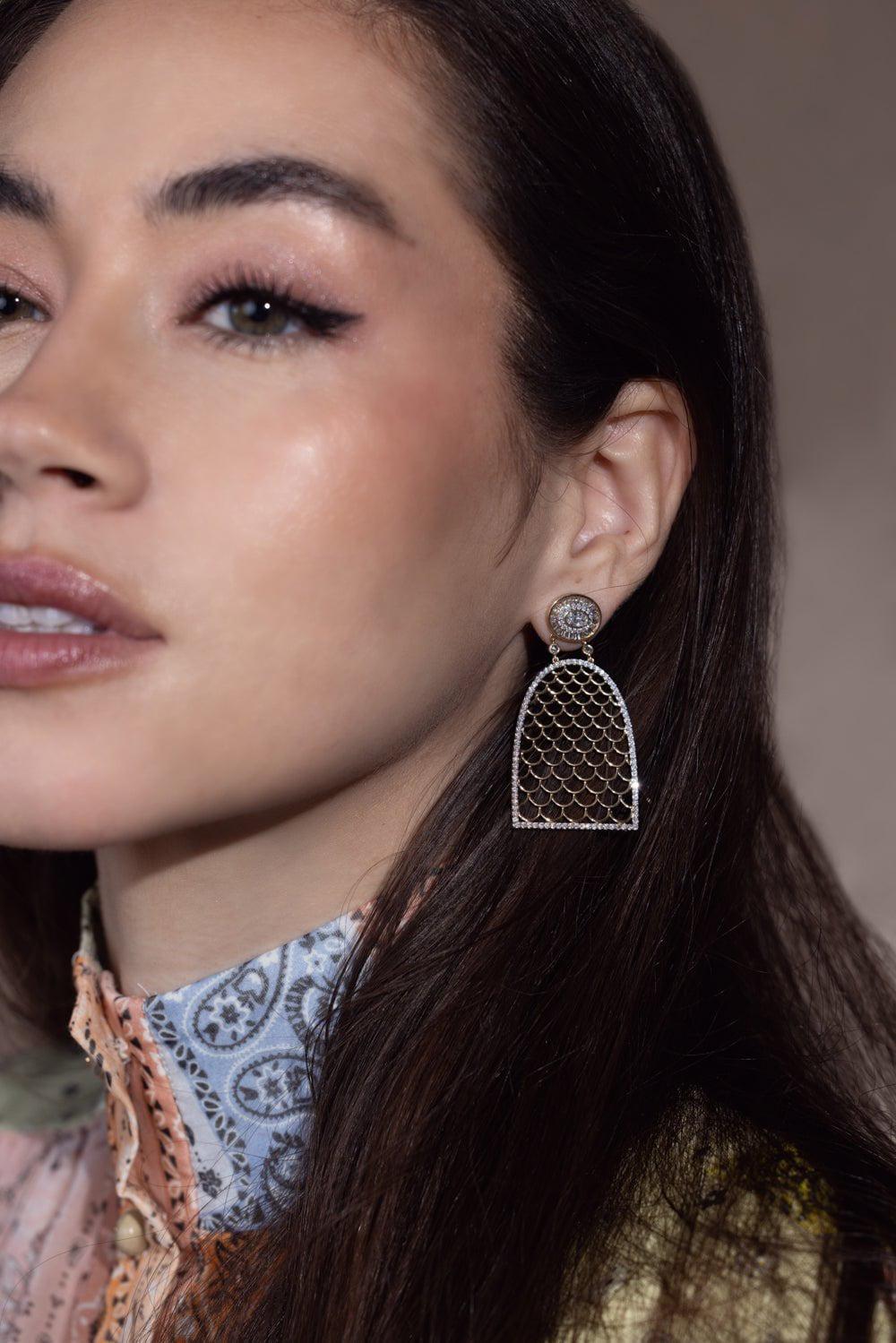 MOKSH-Jodhpur Door Earrings-YELLOW GOLD