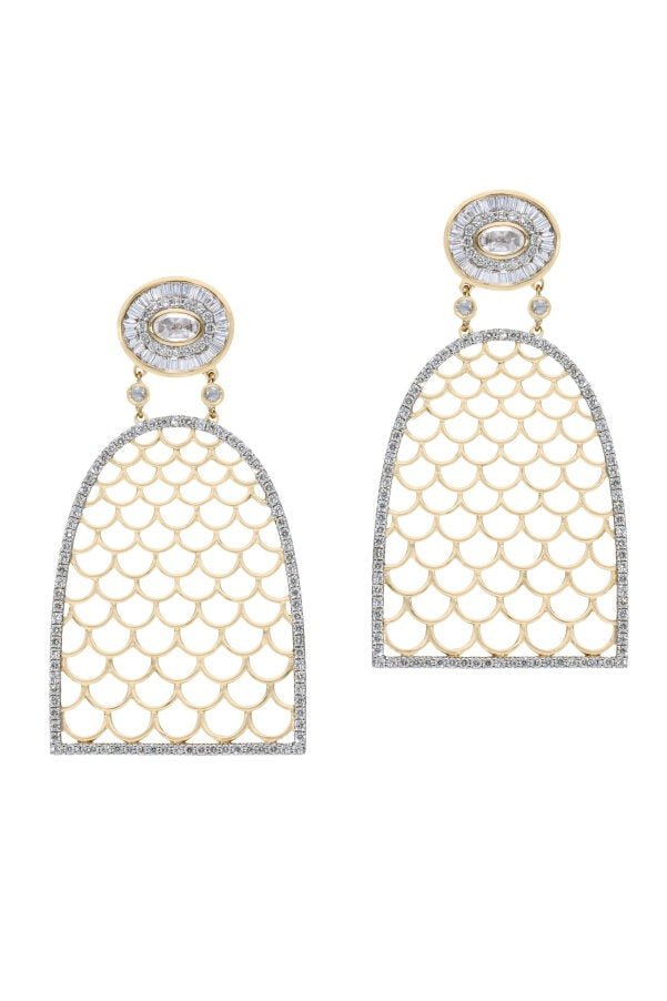 MOKSH-Jodhpur Door Earrings-YELLOW GOLD