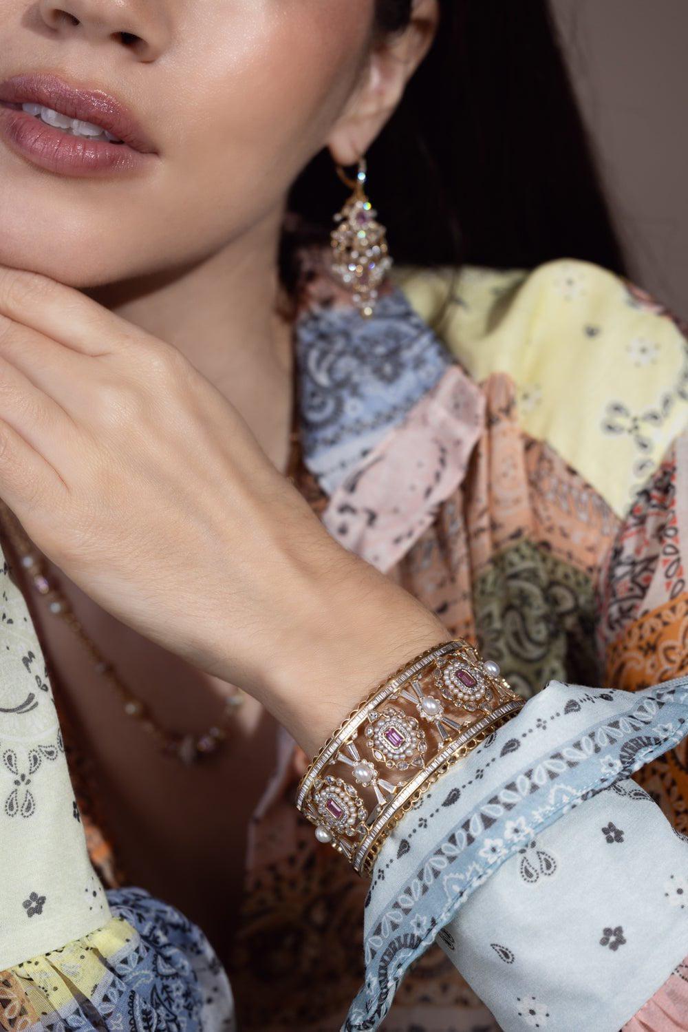 MOKSH-Kyoto Chandelier Earrings-YELLOW GOLD