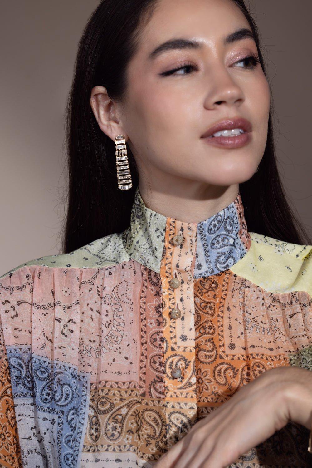 MOKSH-Nuur Long Earrings-YELLOW GOLD