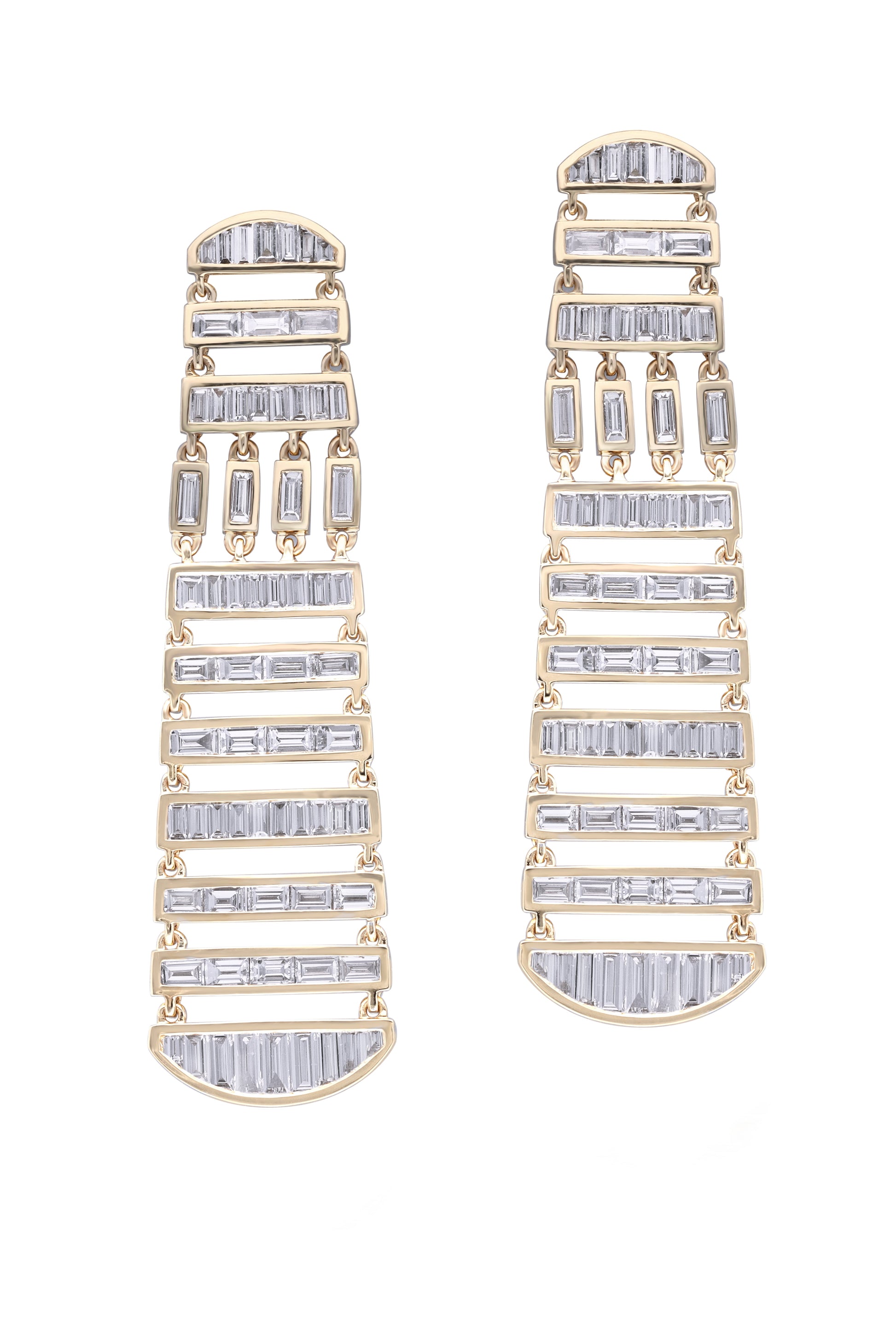 MOKSH-Nuur Long Earrings-YELLOW GOLD