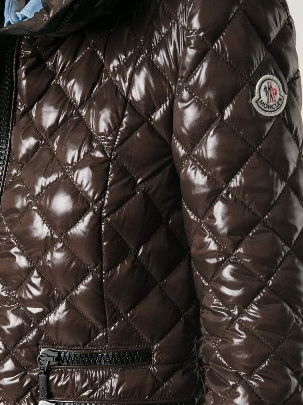 MONCLER-Grandval Fitted Zip Front Short Coat-
