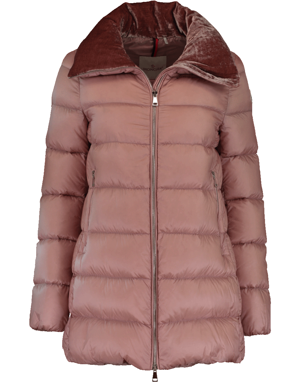 MONCLER-Velvet Collar Puffer Jacket-