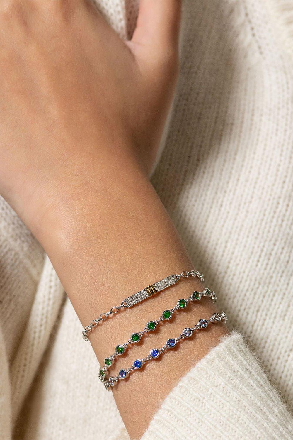 MONICA RICH KOSANN-Ombre Sapphire Tennis Bracelet-