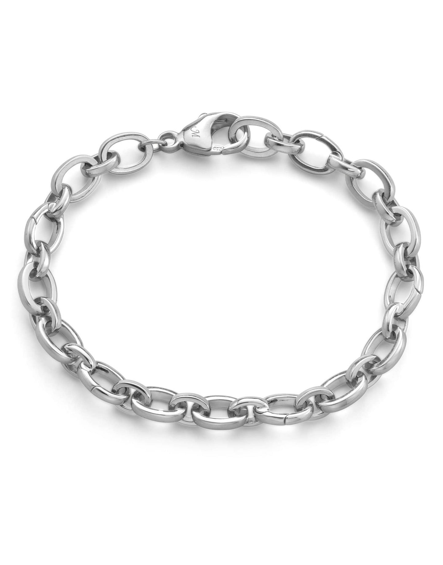 MONICA RICH KOSANN-Sterling Silver Audrey Link Charm Bracelet-SILVER