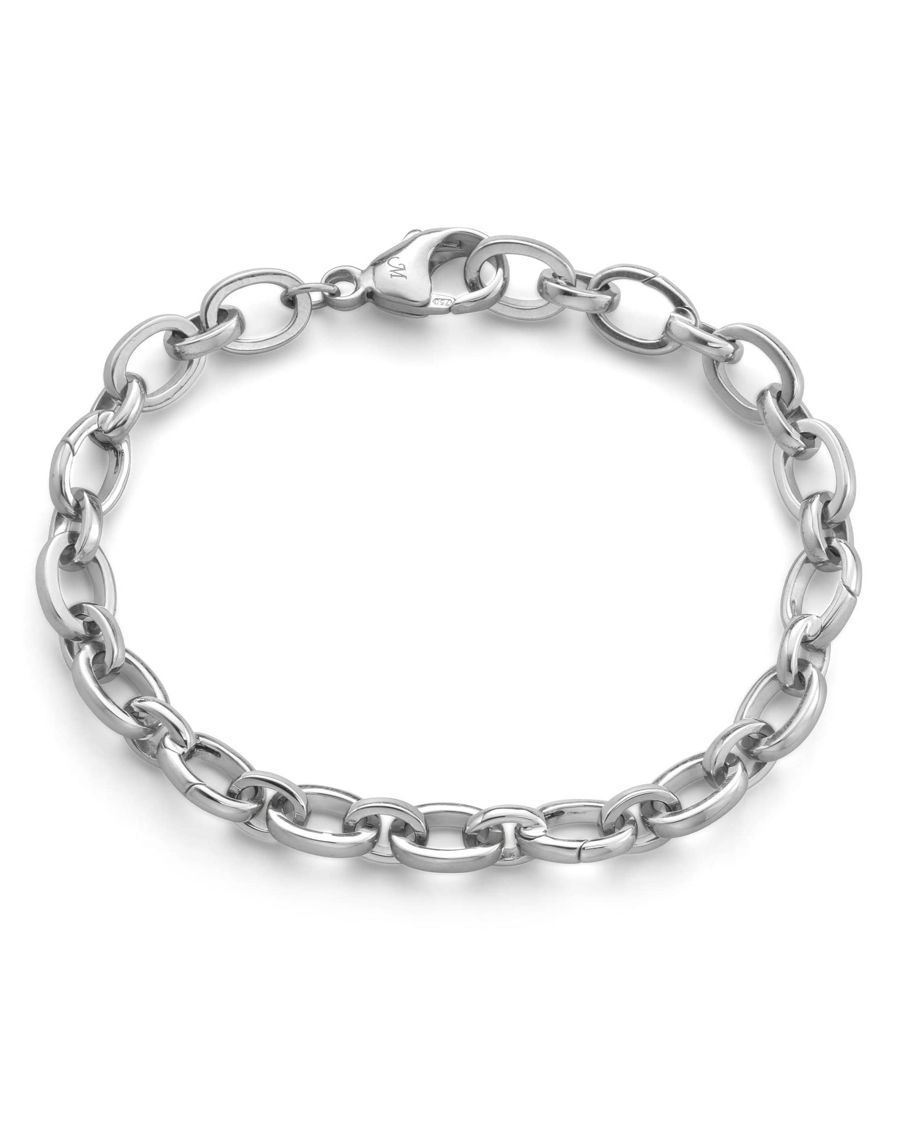 MONICA RICH KOSANN-Sterling Silver Audrey Link Charm Bracelet-SILVER