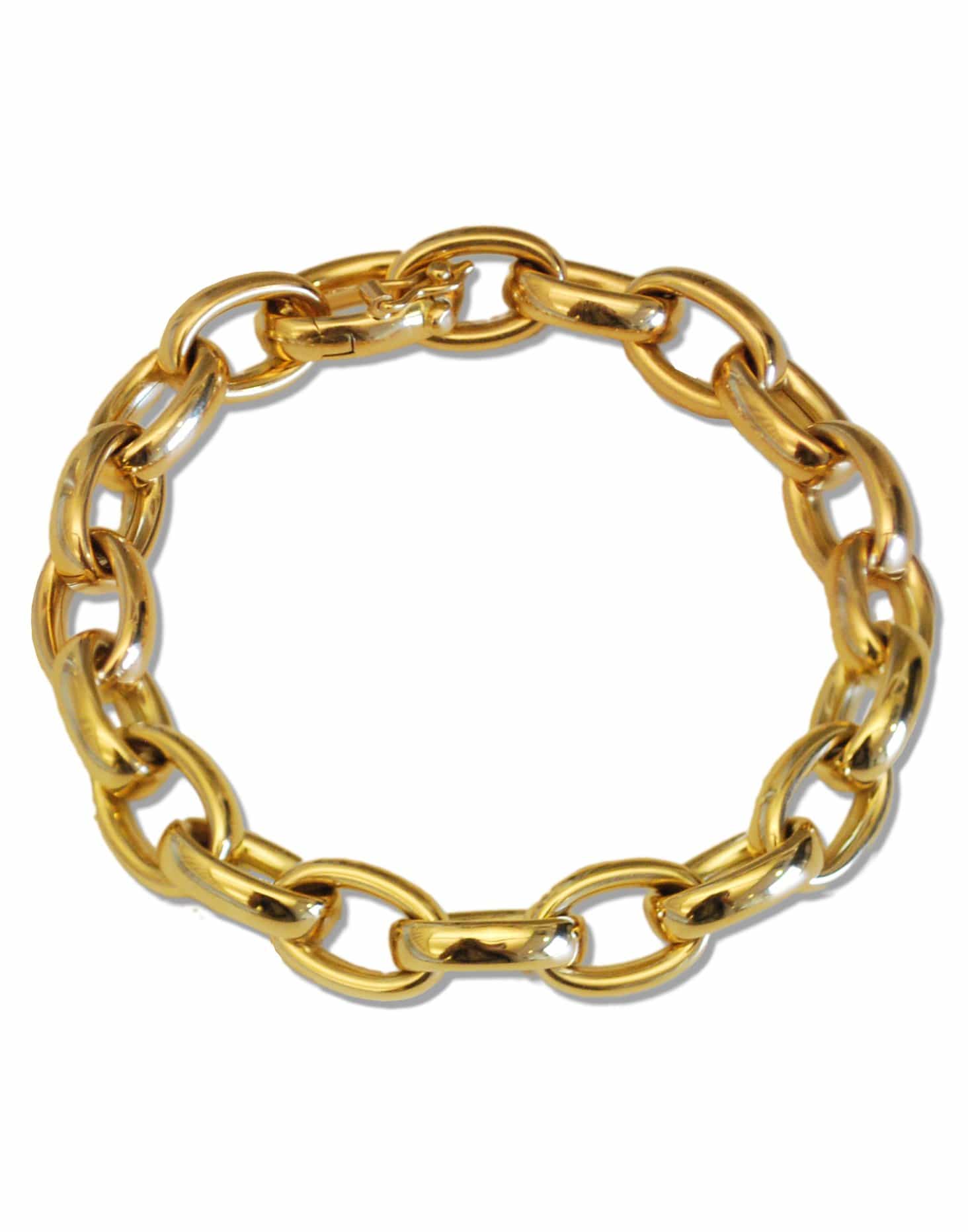 MONICA RICH KOSANN-Elizabeth Link Bracelet-YELLOW GOLD