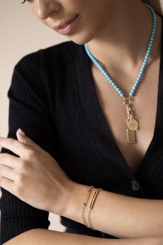 MONICA RICH KOSANN-I Love You More Posey Bracelet-YELLOW GOLD