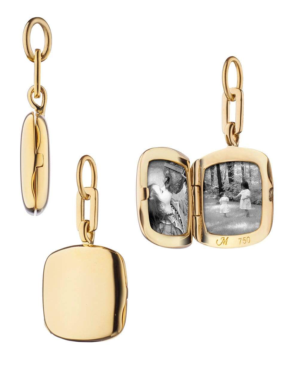 MONICA RICH KOSANN-Slim Cushion "Viv" Locket Charm-