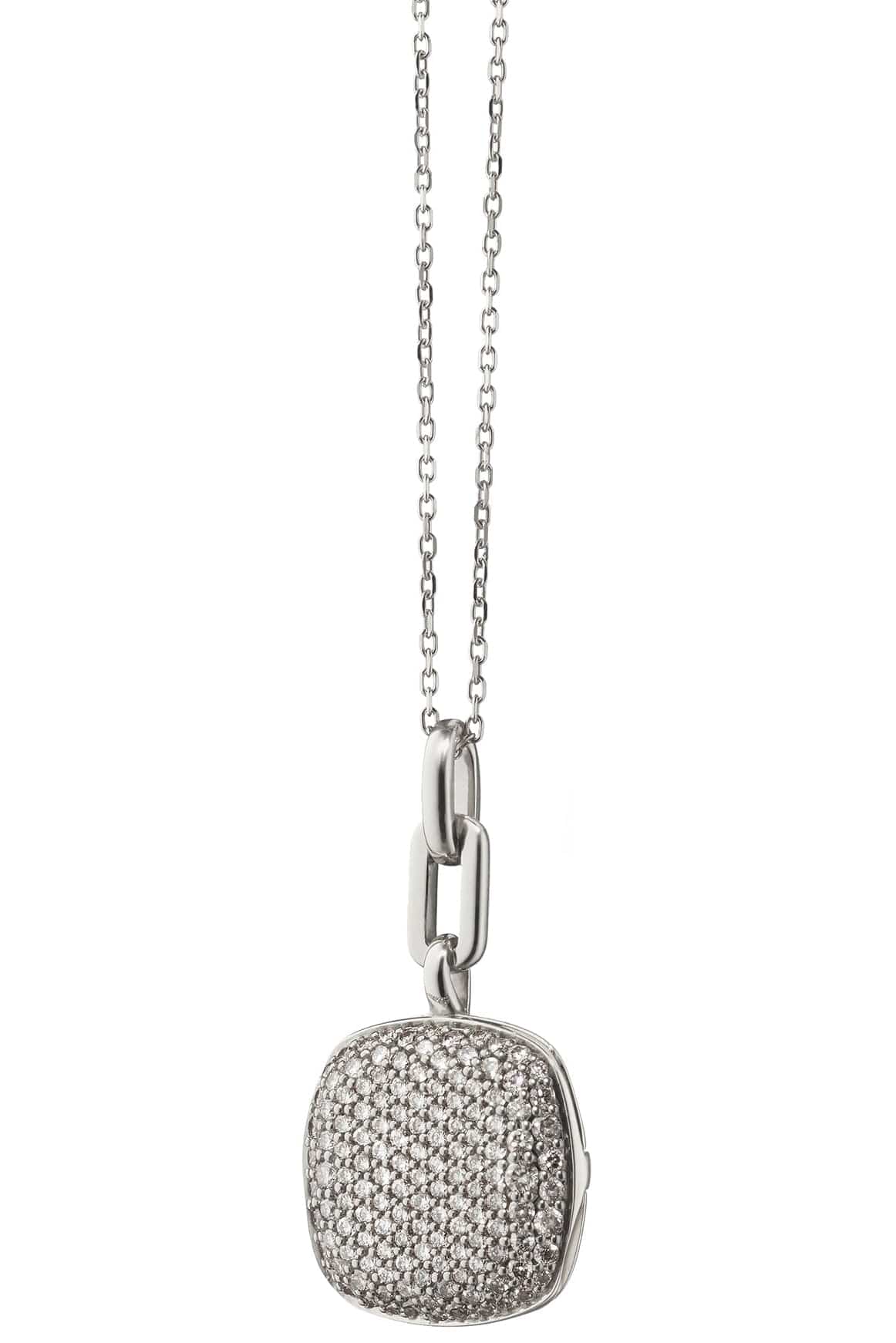 MONICA RICH KOSANN-Diamond Rae Locket-WHITE GOLD