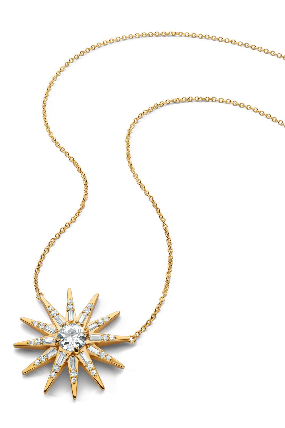MONICA RICH KOSANN-SPECIAL EDITION STAR DIAMOND NECKLACE-YELLOW GOLD