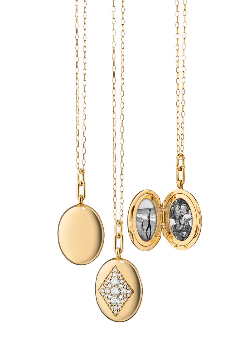 MONICA RICH KOSANN-Charlotte Locket Necklace-YELLOW GOLD