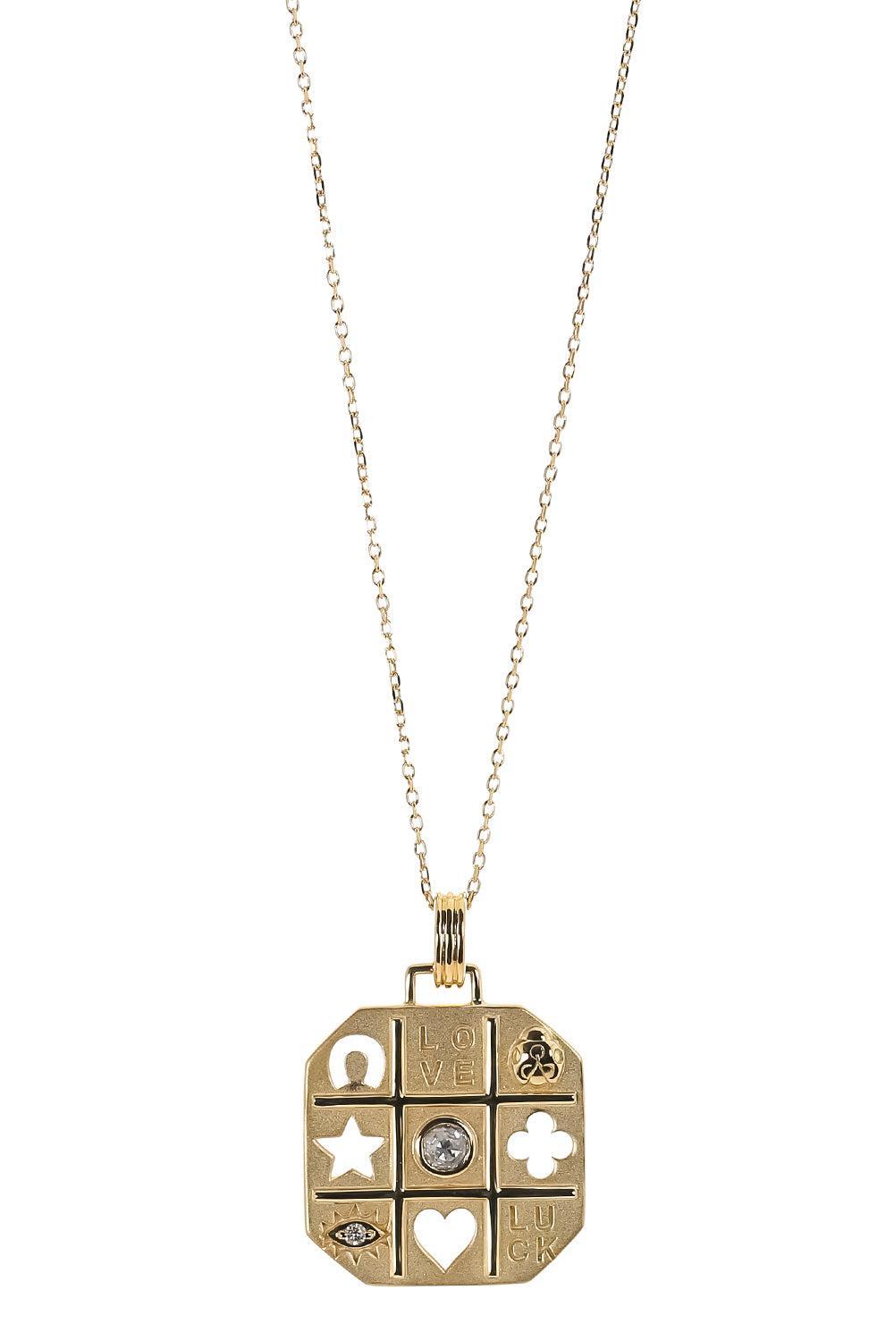 Diamond Tokens Of Luck Necklace-YELLOW GOLD-JEWELRYFINE JEWELNECKLACE O-MONICA RICH KOSANN