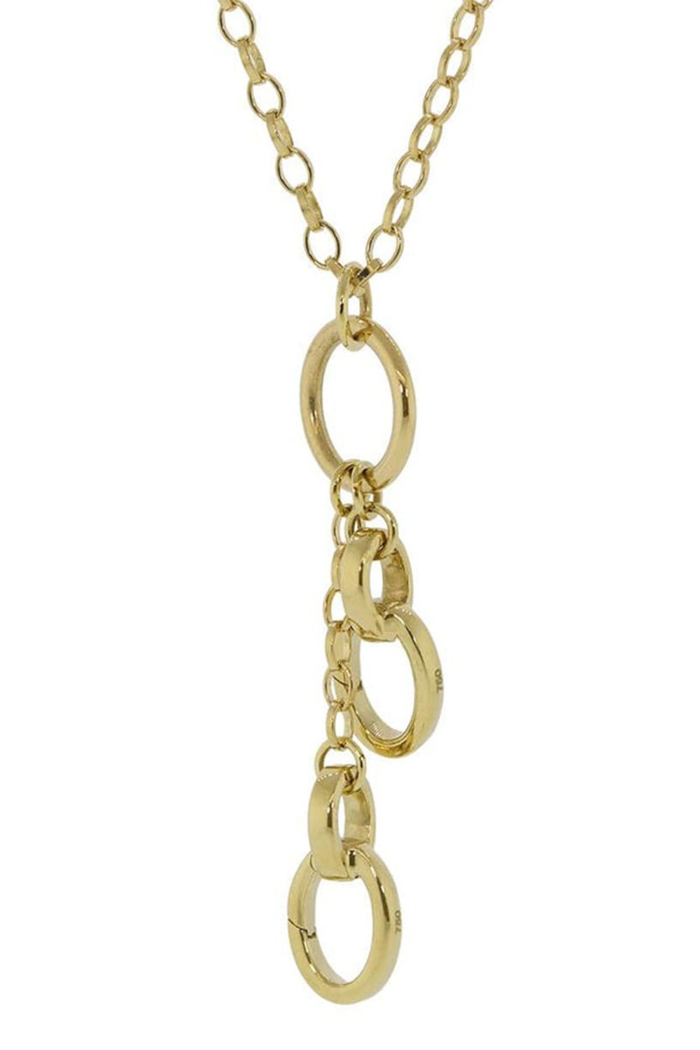 MONICA RICH KOSANN-Double Charm Enhancer Necklace-YELLOW GOLD