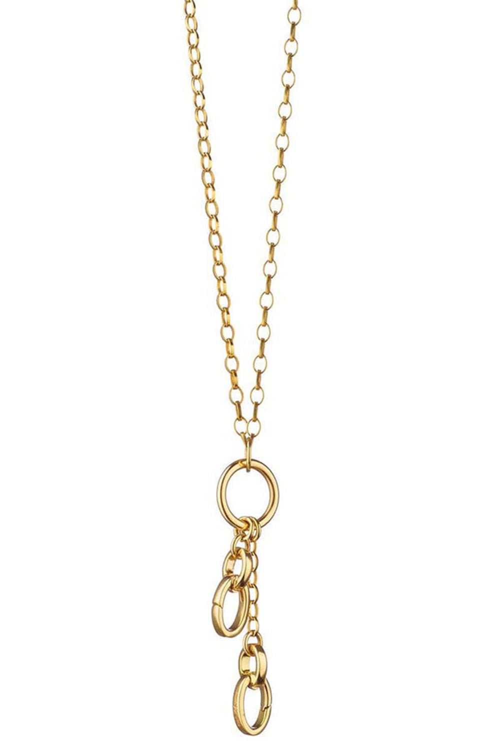 MONICA RICH KOSANN-Double Charm Enhancer Necklace-YELLOW GOLD