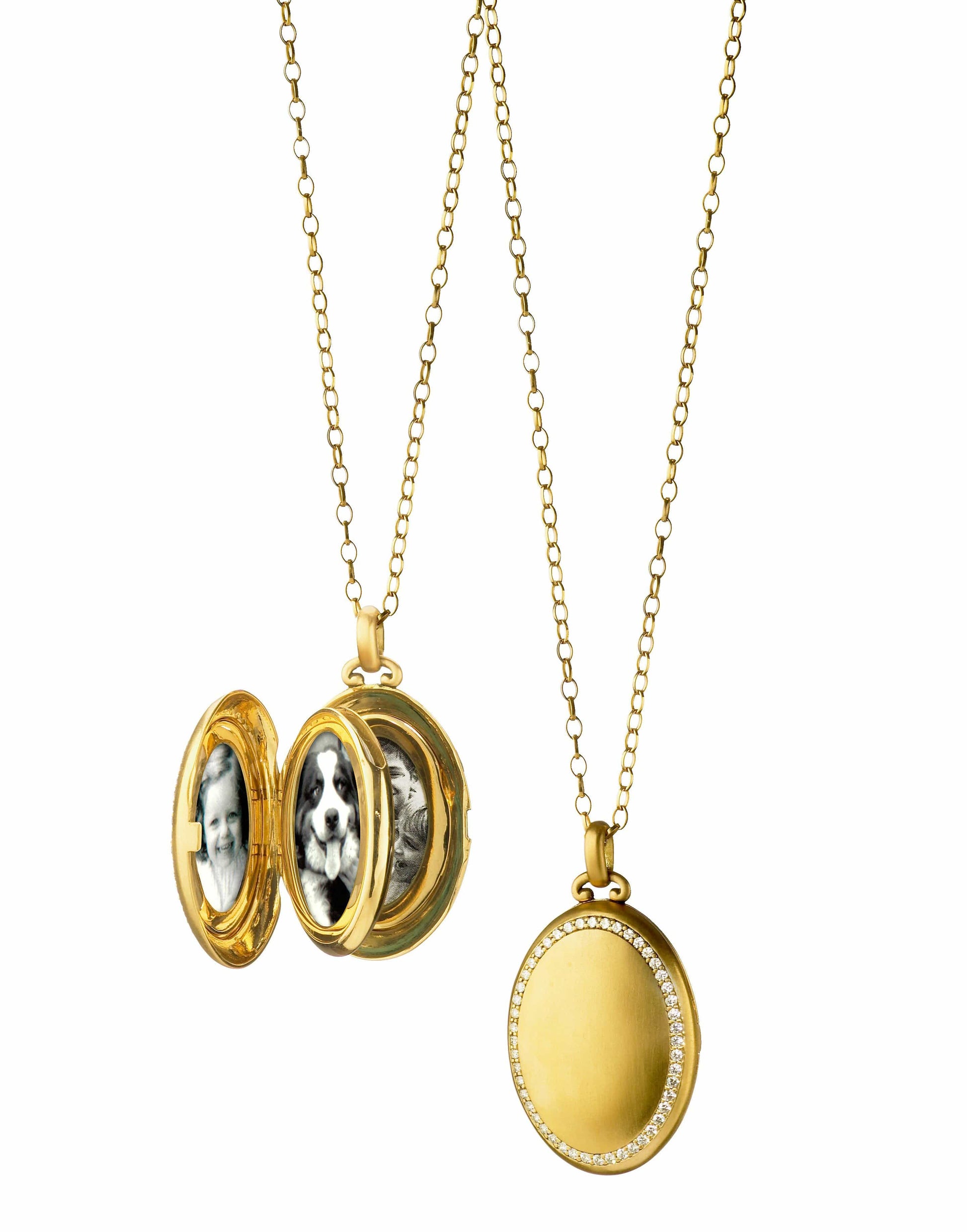 MONICA RICH KOSANN-Four Image Premier Diamond Locket-YELLOW GOLD