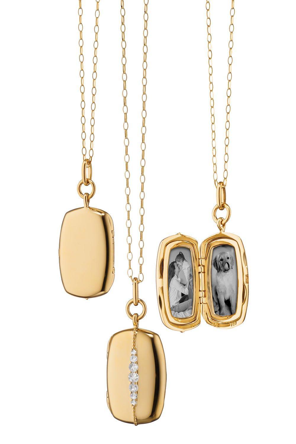 MONICA RICH KOSANN-Kate Locket Necklace-YELLOW GOLD
