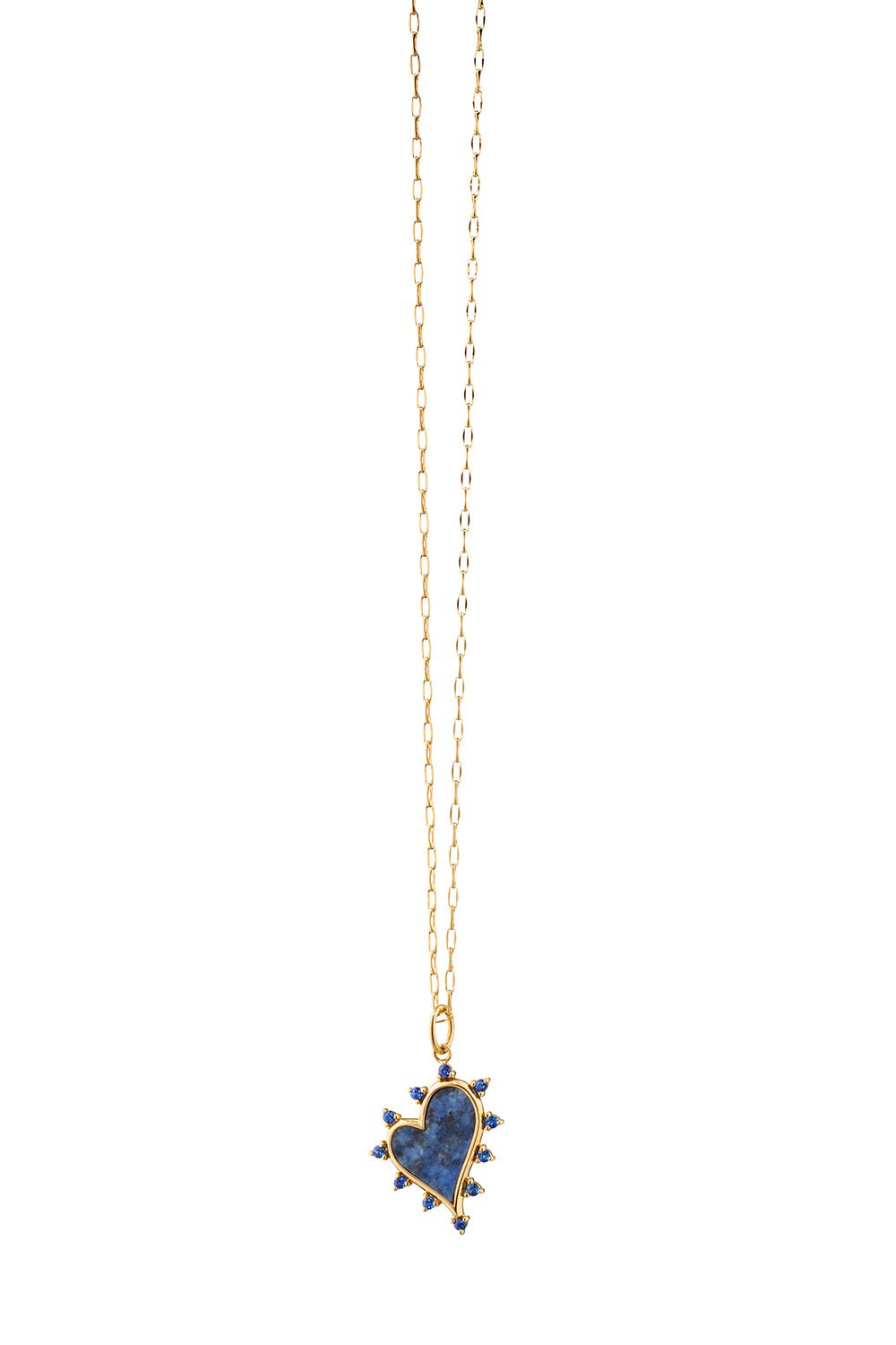 MONICA RICH KOSANN-Mini Heart Charm Pendant Necklace-YELLOW GOLD