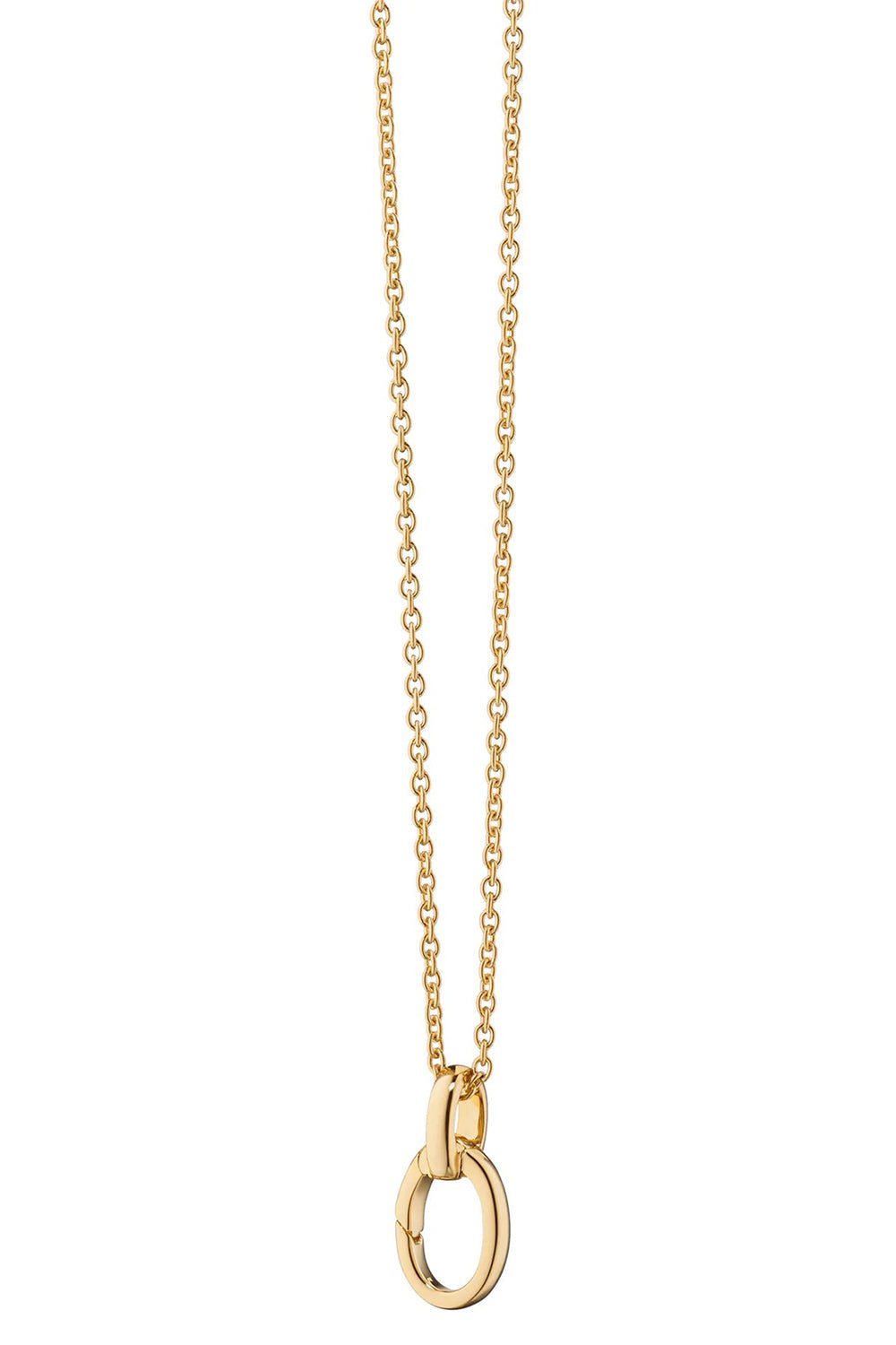 MONICA RICH KOSANN-One Station Charm Necklace-YELLOW GOLD