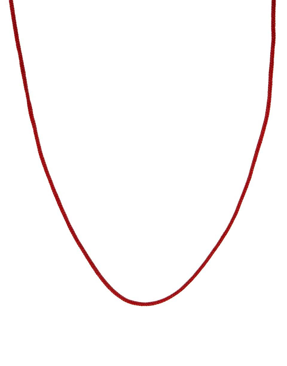 MONICA RICH KOSANN-Red Enamel Locket Necklace-YELLOW GOLD