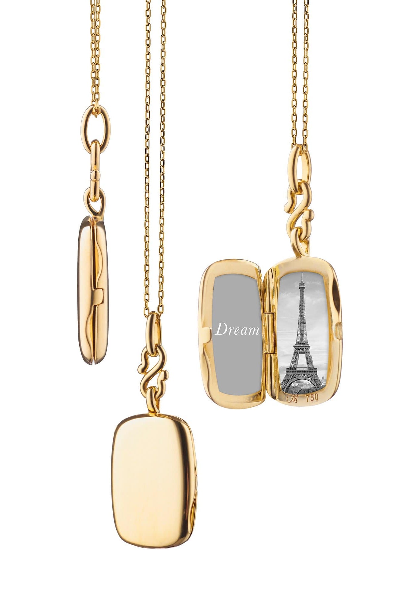 Slim Britt Locket Necklace-YELLOW GOLD-JEWELRYFINE JEWELNECKLACE O-MONICA RICH KOSANN